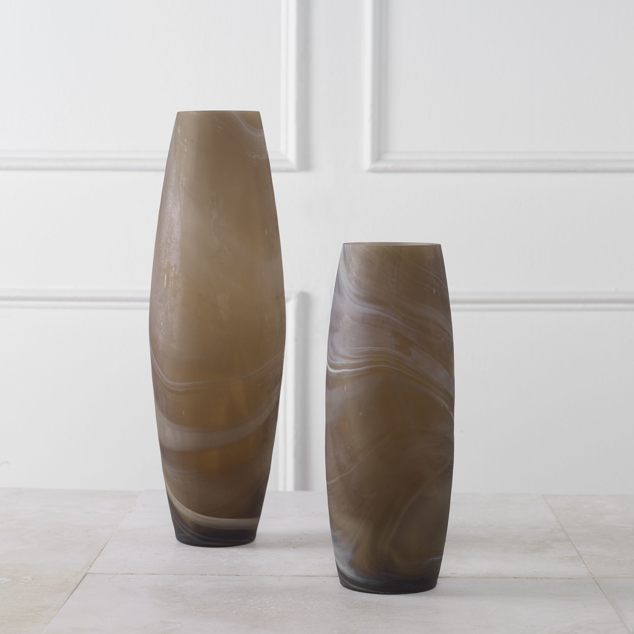 Delicate Swirl 17 X 5.25 inch Vases