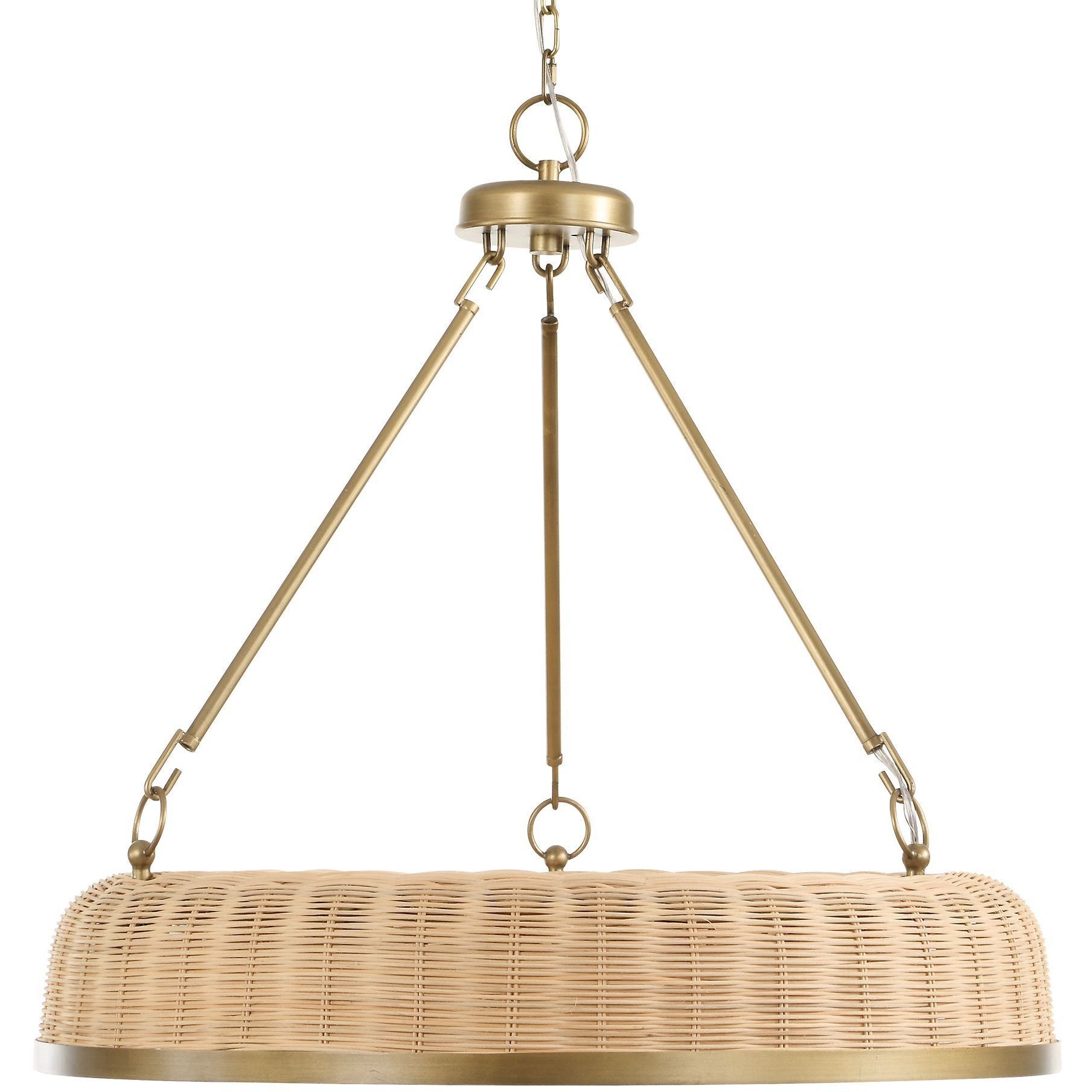 Ladakh 9 Light 28 inch Weathered Brushed Brass Pendant Ceiling Light