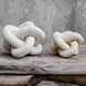 Limestone Link 7.25 X 7.25 inch Sculptures, Set of 2
