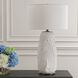 Vida 33 inch 150.00 watt Chalk White Glaze and Brushed Brass Table Lamp Portable Light