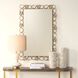 Twist It 45.25 X 29.25 inch Plated Antique Brass Mirror