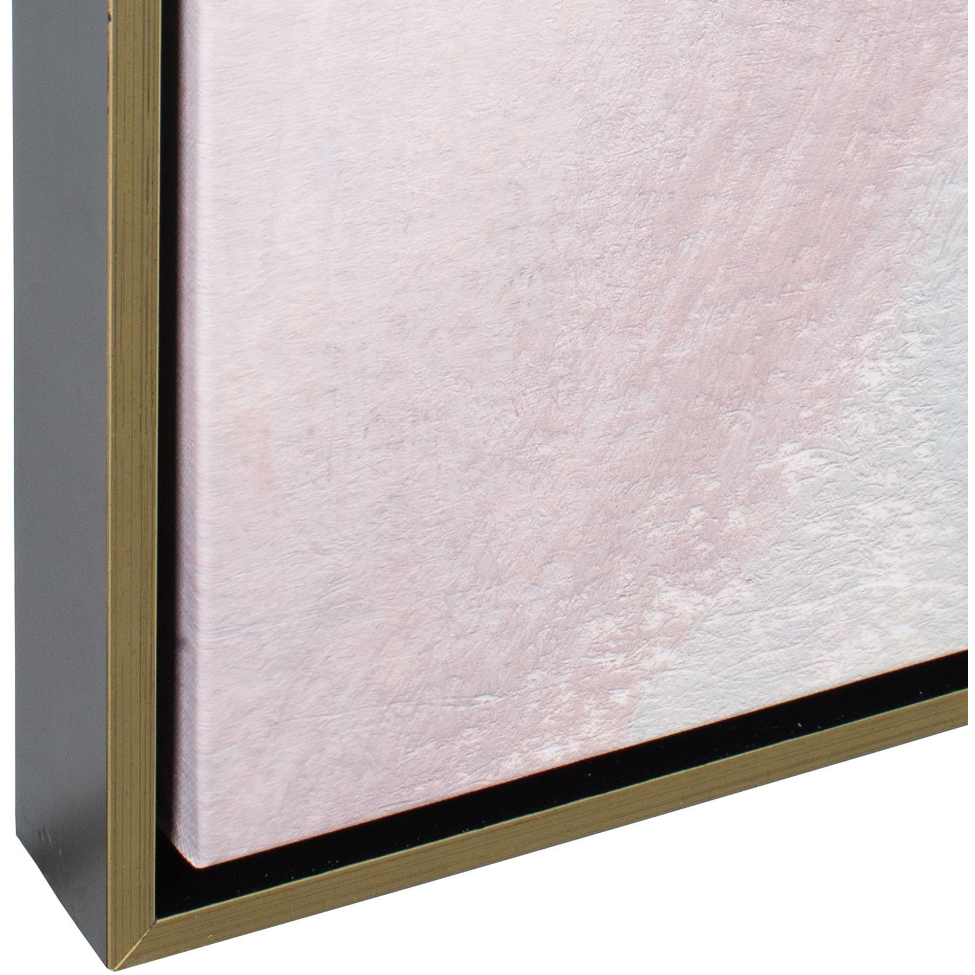 Process Cream and Gray and Blush Pink and Olive Green and Plum Framed Abstract Art