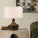 Paseo 21.75 inch 150 watt Warm Bronze and Antique Brass Table Lamp Portable Light