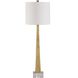 Midas 35.25 inch 100 watt Antique Brass Buffet Lamp Portable Light