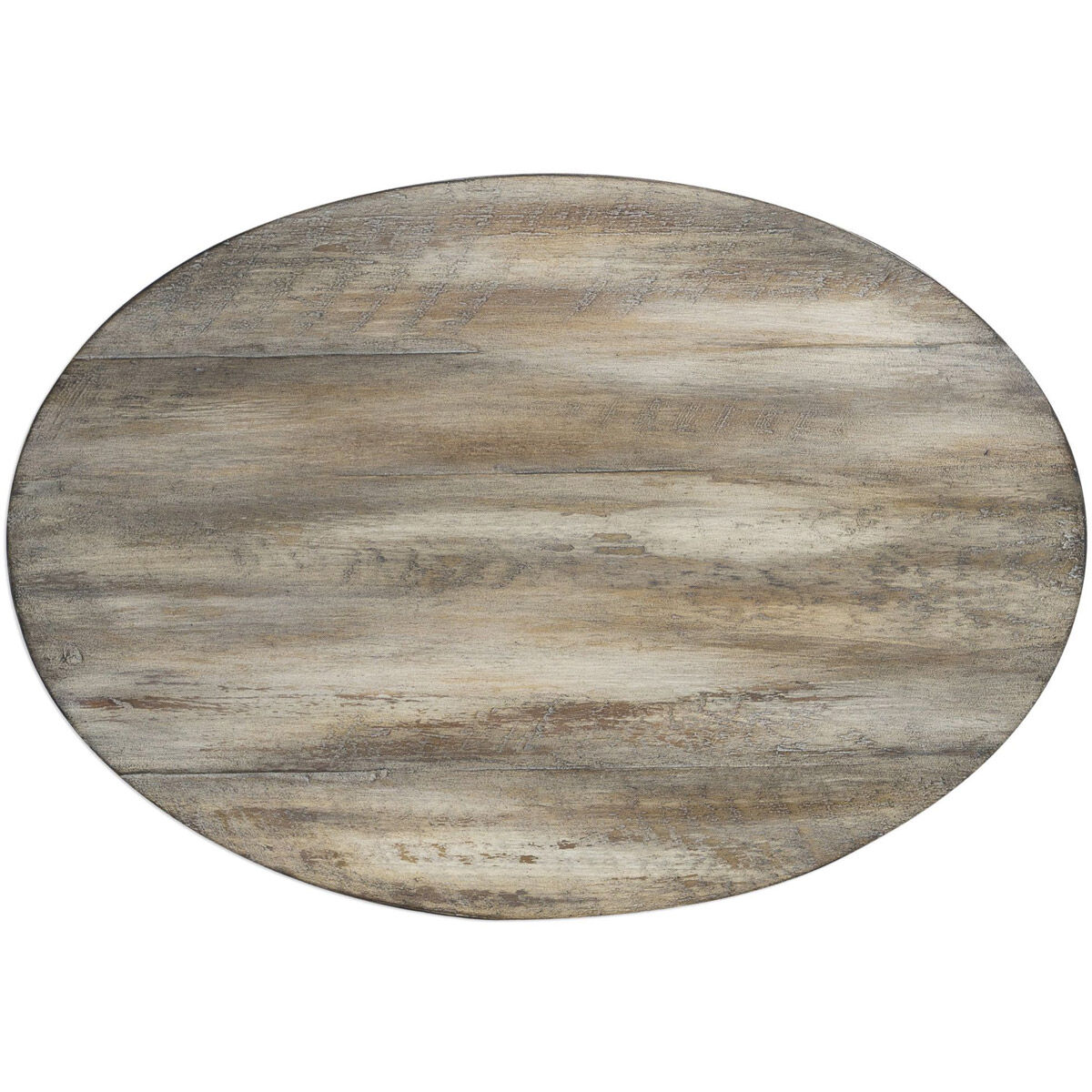 Tauret 23 X 20 inch Textured Aged Steel and Weathered Ivory Side Table