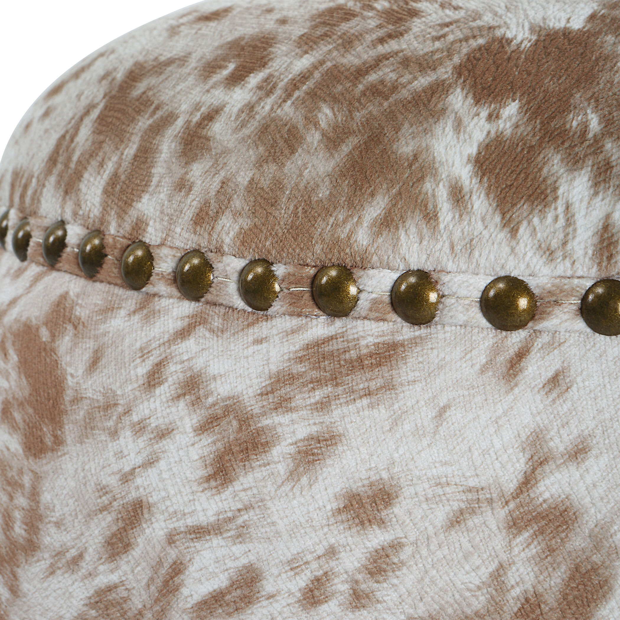 Uttermost 23725 Gumdrop 17 inch Chestnut and White Faux Cow Hide