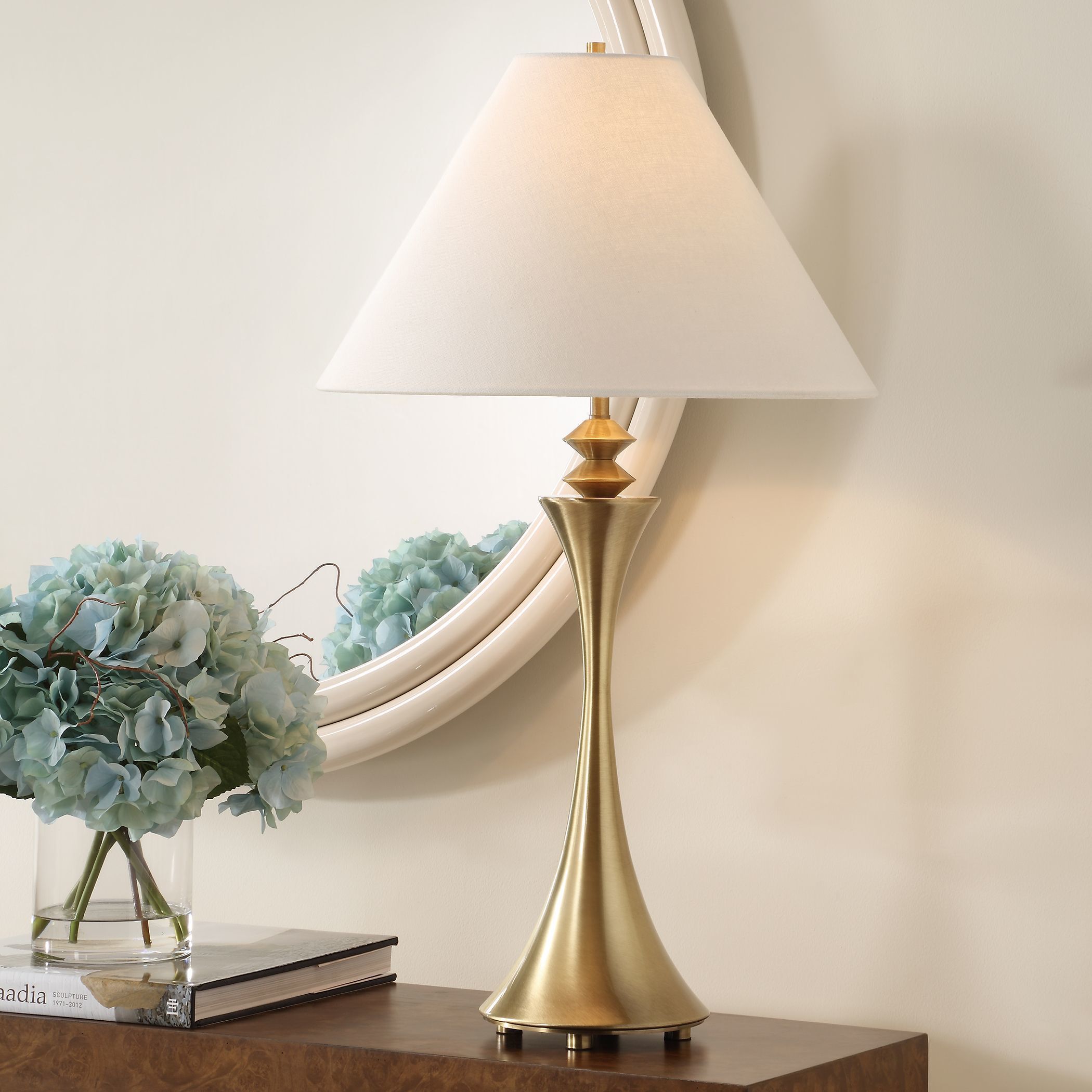 Shaefer 30.25 inch 100.00 watt Brass Table Lamp Portable Light