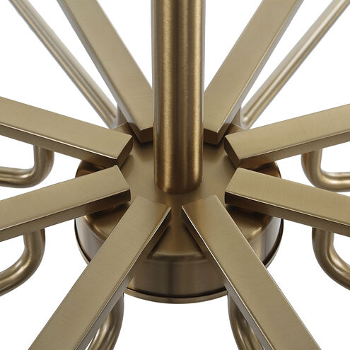 Lassen 8 Light 36 inch Warm Brass Chandelier Ceiling Light