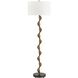 Remolino 65 inch 150.00 watt Warm Bronze and Black Marble Floor Lamp Portable Light
