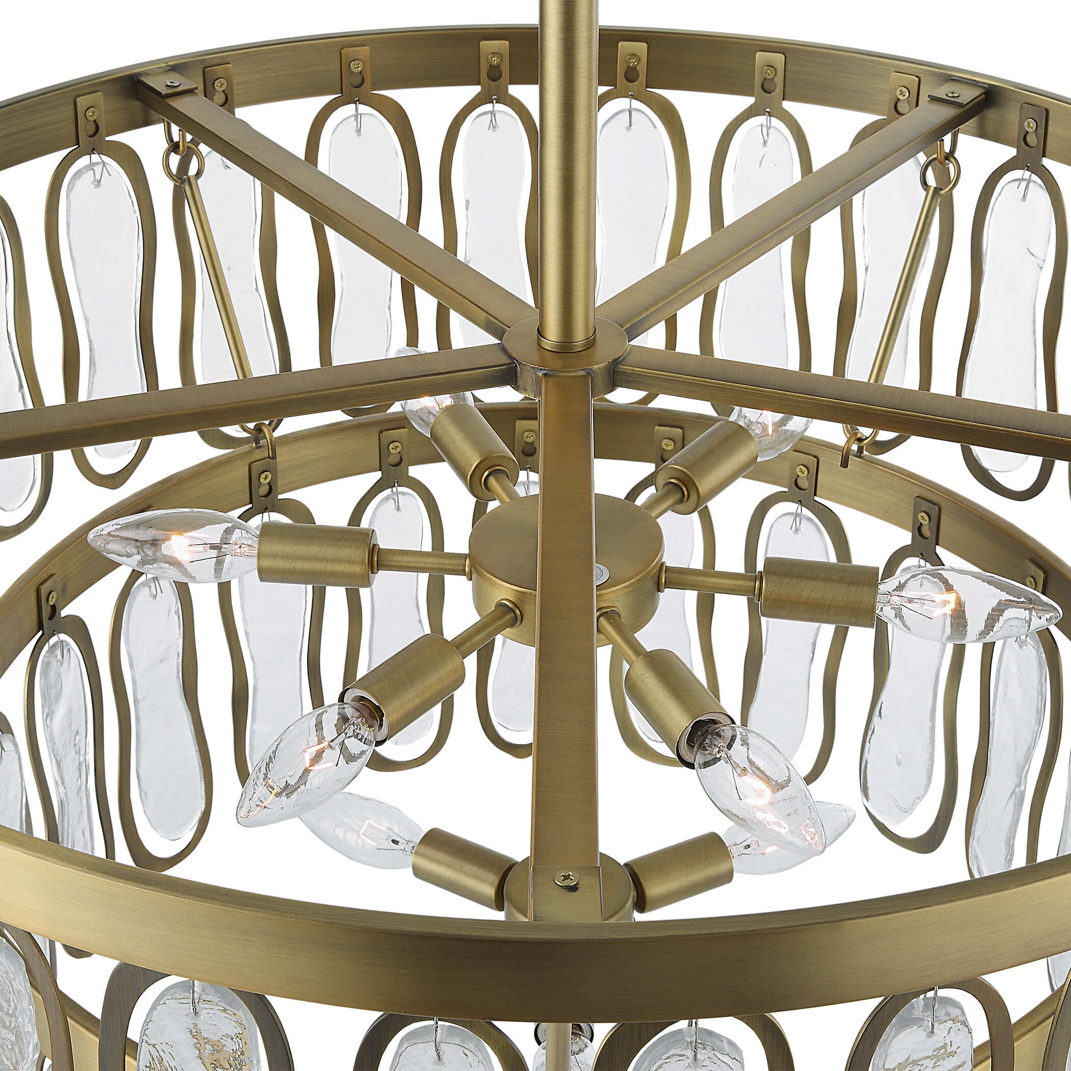 2025年秋冬新作 Light 9 Aurelie 21586 Uttermost 28 Brass Antique inch クレンジング・メイク落とし