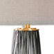 Vilminore 33.25 inch 150 watt Gray Table Lamp Portable Light