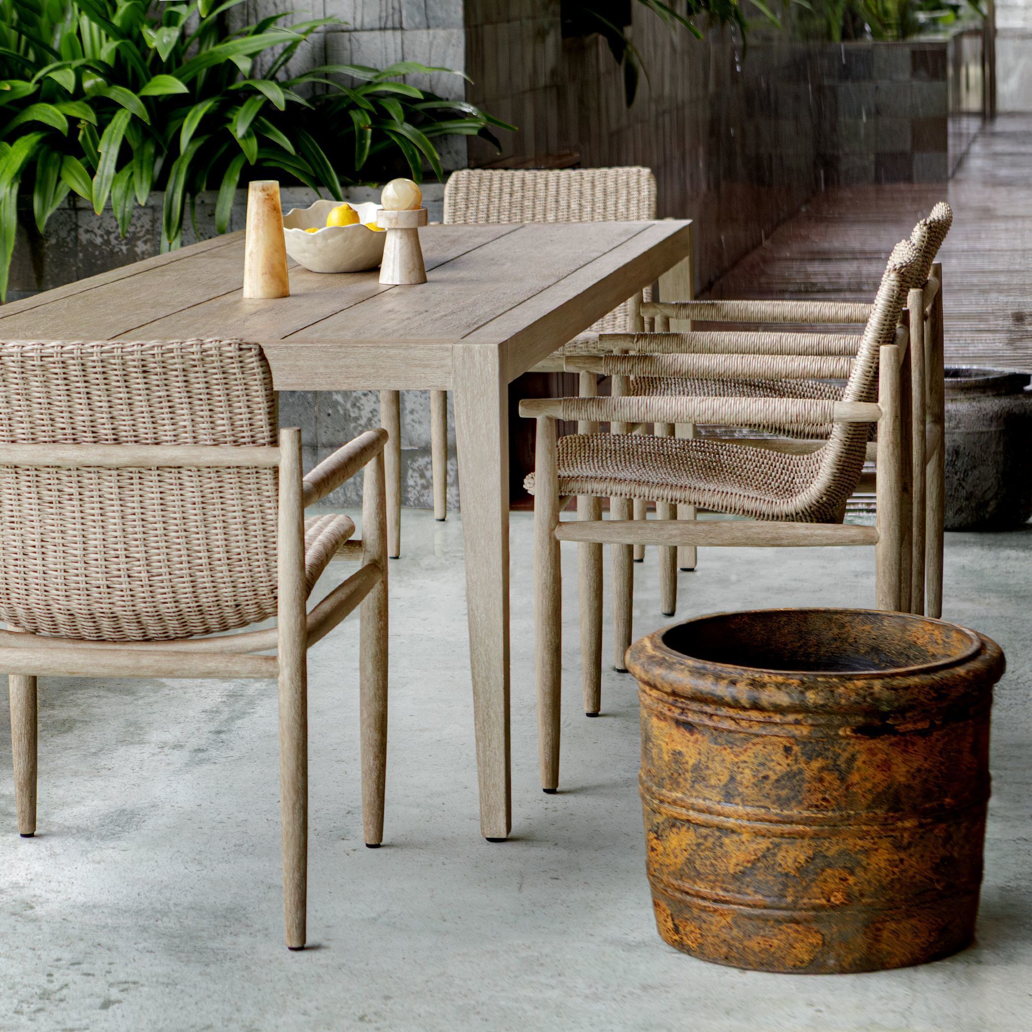 Weathered Relic Rust Black Outdoor Planter