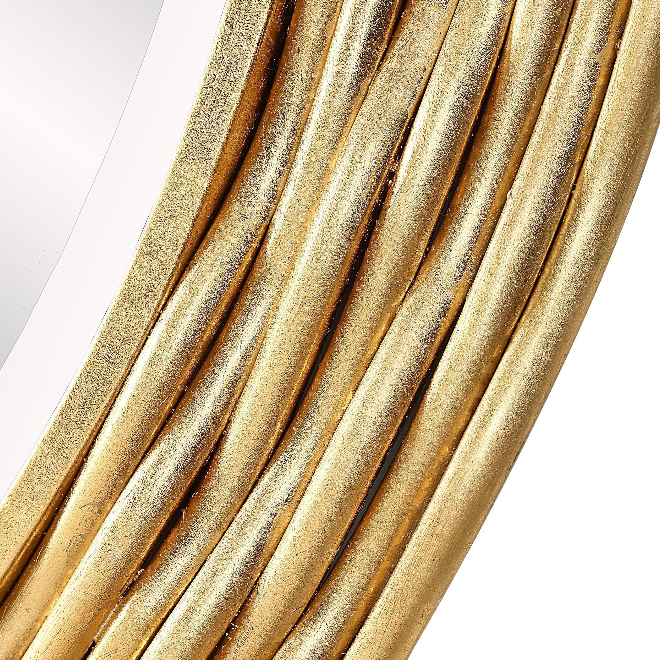 Celeste 36 X 36 inch Antiqued Gold Leaf Mirror