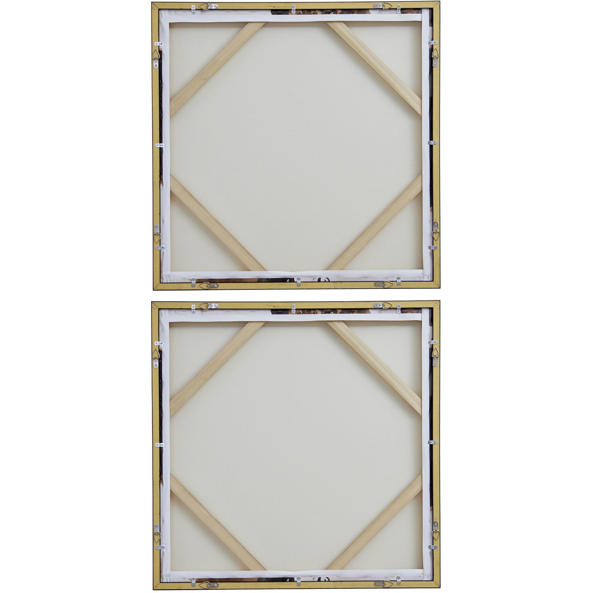 Tactile Inspiration Multi-Colored and Black Framed Abstract Art, Set of 2