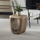 Loophole 18 inch Naturally Suar Wood with Natural Wash Accent Stool