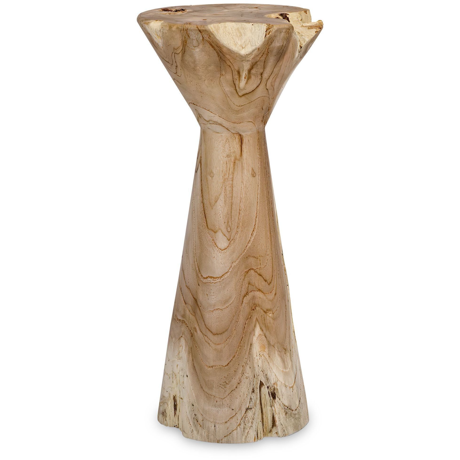 Coastwood 22.25 X 10 inch Bleached Natural Teak Indoor-Outdoor Drink Table