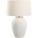 Adelaide 29 inch 150.00 watt Chalk White and Antiqued Brass Table Lamp Portable Light