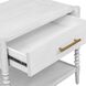 Bales 26 X 23.25 inch Off-White and Gold Side Table