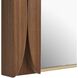 Macario 40 X 30 inch Walnut Veneer and Antique Gold Mirror