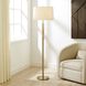 Verlaine 63.5 inch 150 watt Antique Gold and Travertine Floor Lamp Portable Light