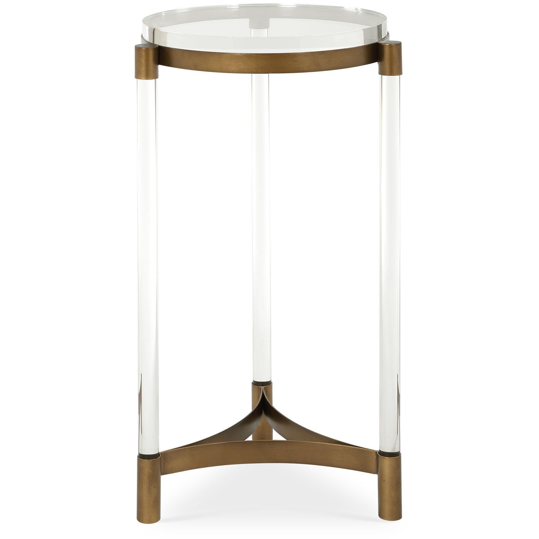 Pereira 24.88 X 13.13 inch Bronze and Clear Acrylic Accent Table
