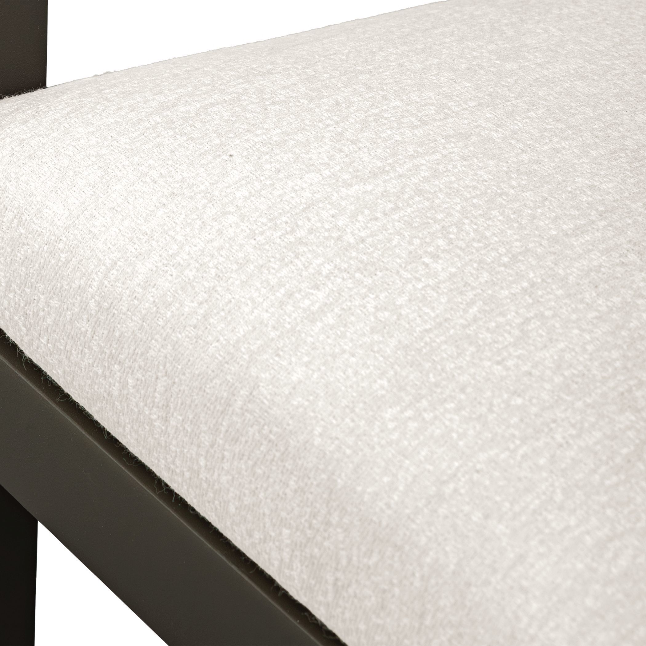 Kalmar 36.2 inch Java Black and Warm White Outdoor Counter Stool