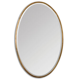 Herleva Oval 28 X 18 inch Gold Wall Mirror
