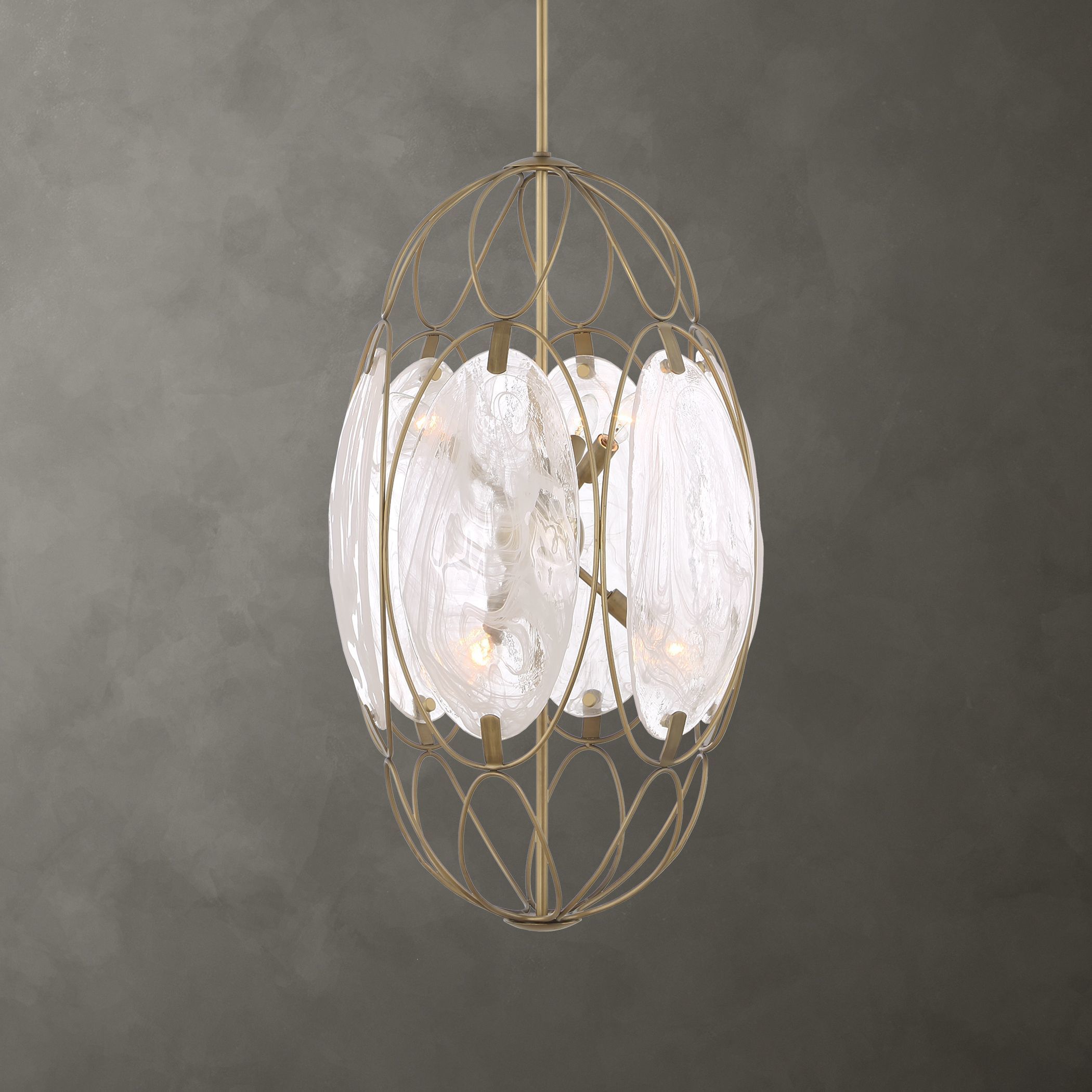 Valencia 6 Light 19 inch Soft Gold Pendant Ceiling Light