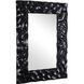 Malosi 39.4 X 27.6 inch Matte Black Mirror