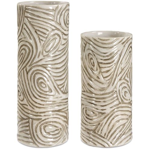 Timber 15.75 X 6 inch Vases, Set of 2