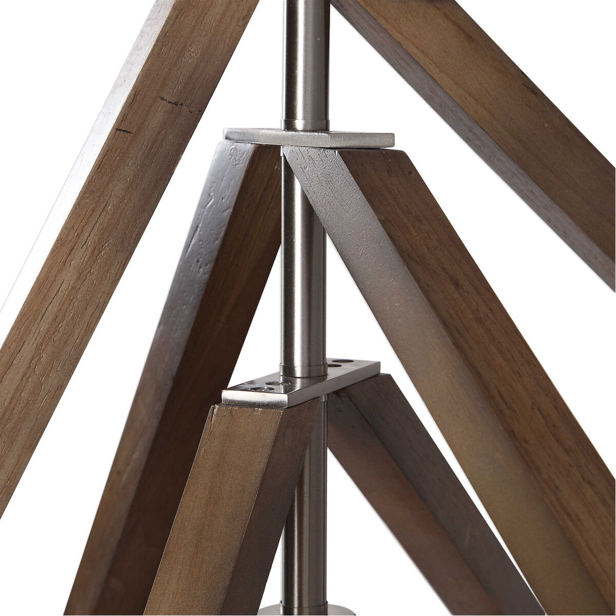 Elroy 1 Light 21 inch Brushed Nickel and Chestnut Pendant Ceiling Light