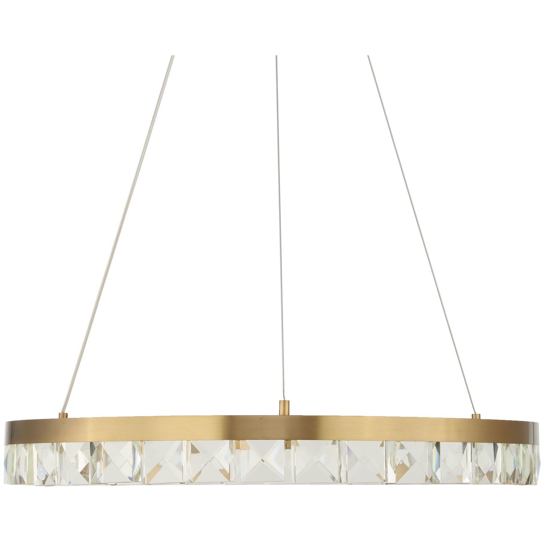 Segovia 28 inch Warm Brass Chandelier Ceiling Light