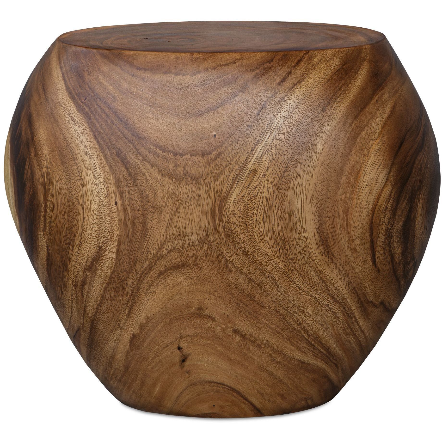 Lomas 18 inch Natural Suar Wood Accent Stool