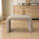 Leora Caramel and Gray Boucle Bench