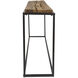 Holston 54 inch Satin Black and Natural Reclaimed Wood Console Table