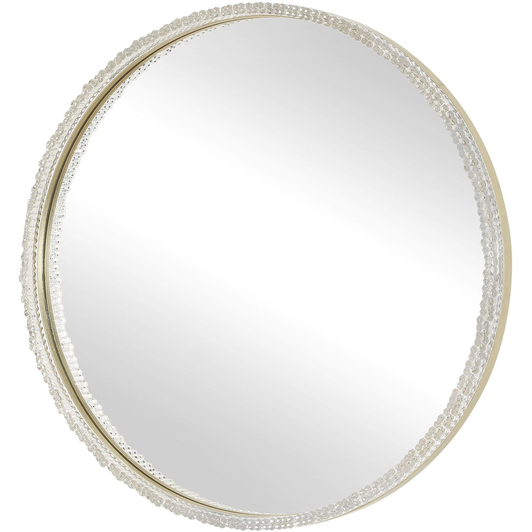 Break The Ice 31.5 X 31.5 inch Warm Champagne Mirror