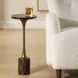 Karnes 23 X 10 inch Bronze and Black Marble Drink Table