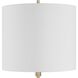 Fiori 36.75 inch 150 watt Dark Bronze and Espresso and Antique Brass Buffet Lamp Portable Light