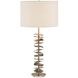 Akoa 30.5 inch 150 watt Antique Brass Table Lamp Portable Light