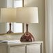 Colette 24.88 inch 150.00 watt Burgundy Glaze and Brass Table Lamp Portable Light