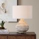 Azura 21 inch 150 watt Ivory and Antique Brass Table Lamp Portable Light