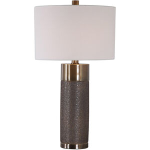 Brannock 31 inch 150 watt Metallic Golden Bronze and Antique Brass Table Lamp Portable Light