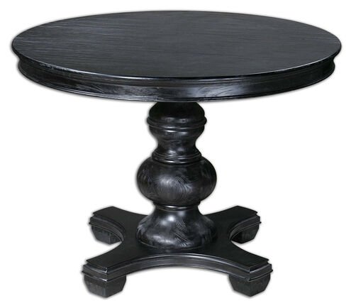 Brynmore 42 X 31 inch Satin Black Round Table