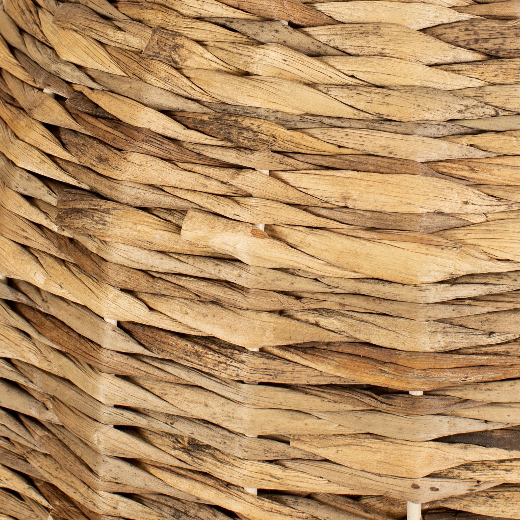 Rotorua 1 Light 13.75 inch Antique Brass and Natural Woven Sea Grass Pendant Ceiling Light