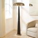 Davis 65 inch 150 watt Black and Antique Brass Floor Lamp Portable Light