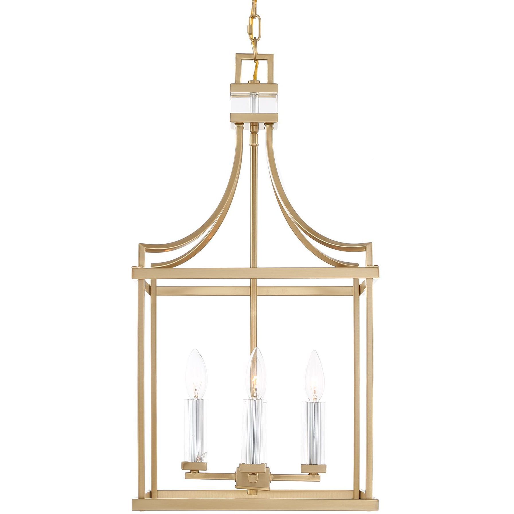 Montreal 4 Light 13.88 inch Warm Brass Pendant Ceiling Light