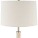 Verlaine 63.5 inch 150 watt Antique Gold and Travertine Floor Lamp Portable Light