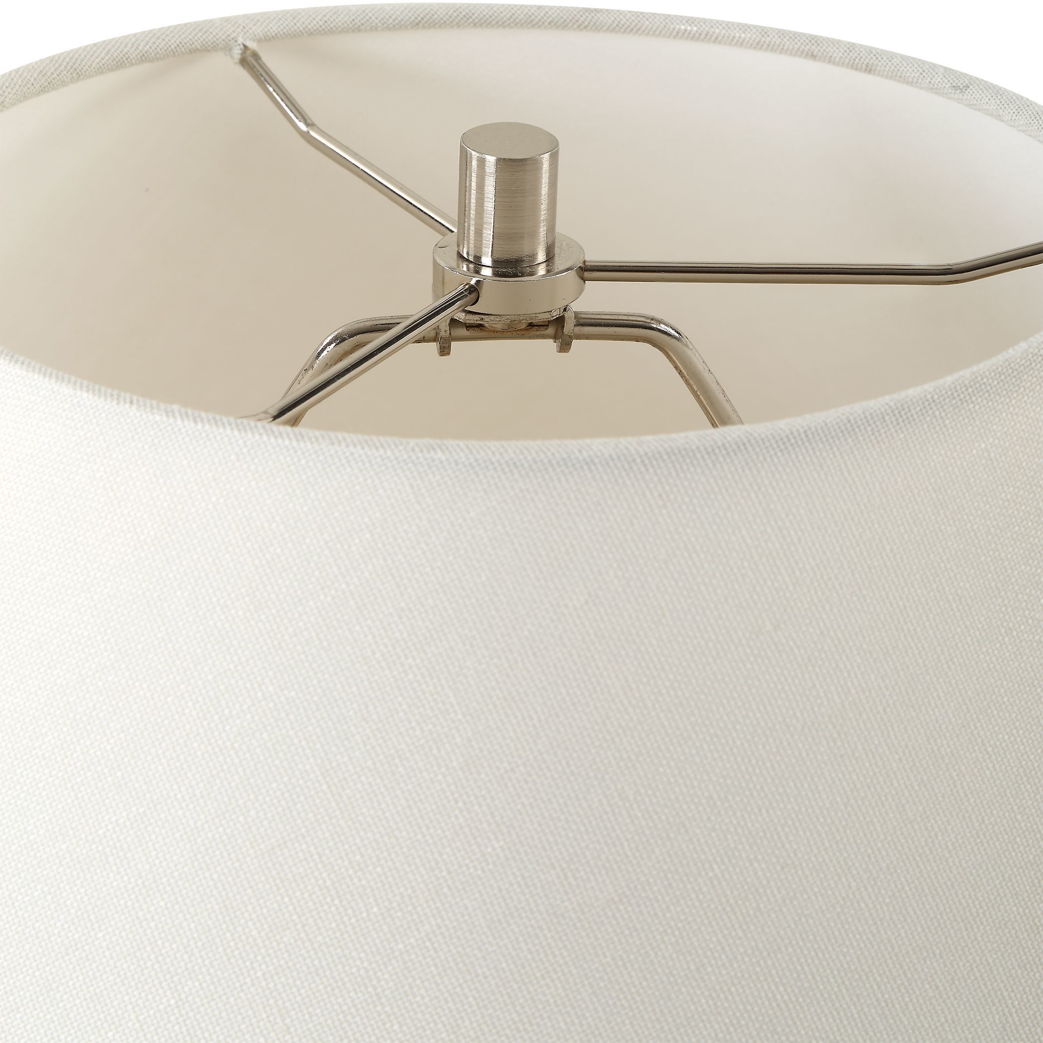 Carafe 20.5 inch 150.00 watt Charcoal Ceramic with Stone Ivory and Brushed Nickel Table Lamp Portable Light