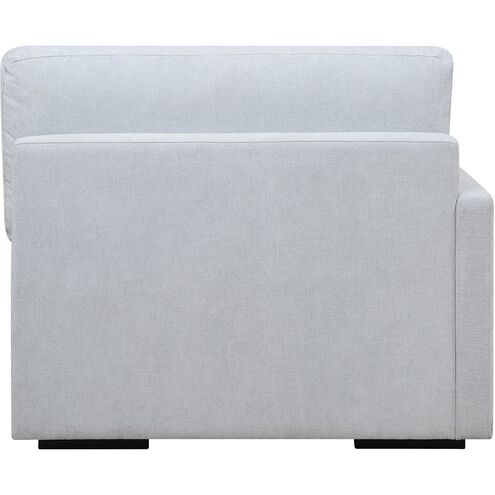 Refuge Light Cloud Blue Polyester Sofa, Left Arm Facing
