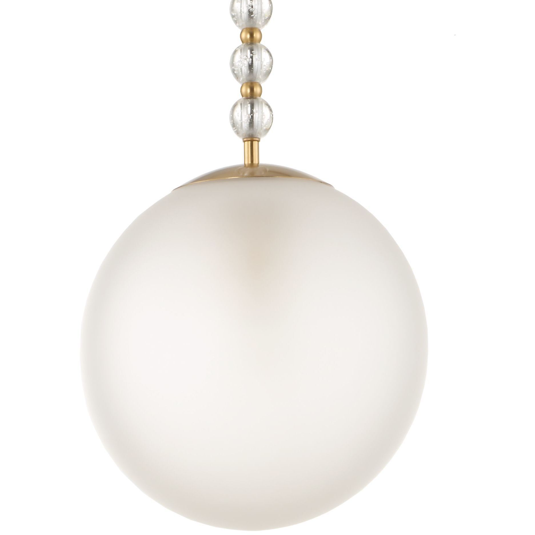 Ripple 1 Light 11.63 inch Warm Brass Pendant Ceiling Light